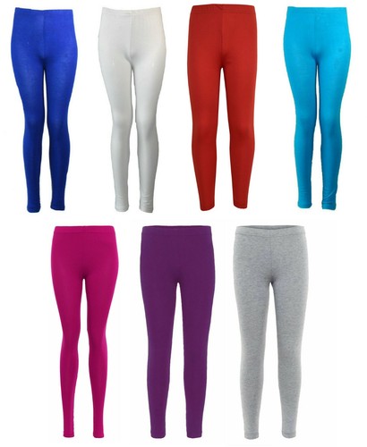 Ragazze tinta unita leggings - ragazze,