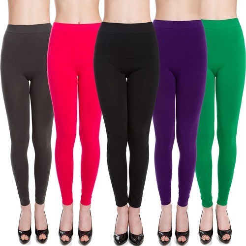 Leggings donna tinta unita - tinta,