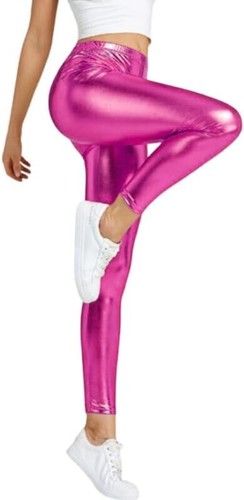Wet look leggings metallizzati - wet,