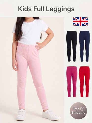 Leggings bambina cotone tinta - bambina,